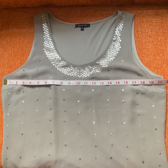 Anne Klein XL Grey Shell/Tank with Sequin | Dressy - Picture 9 of 10